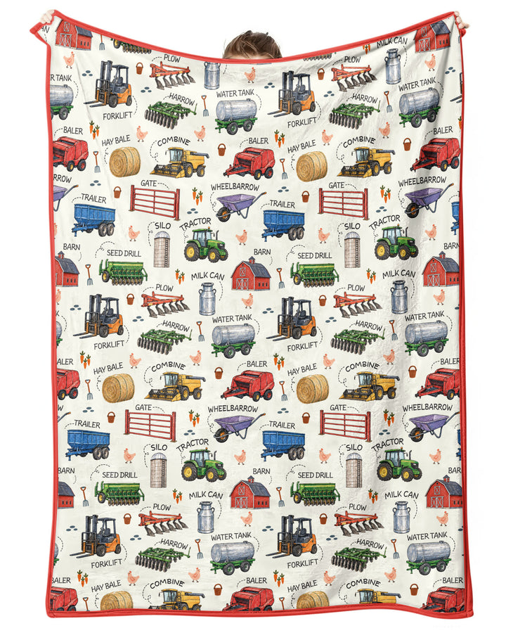Little Farmer Bamboo Blanket