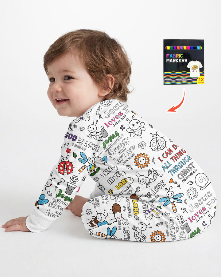 Joyful Garden Bible Verse Colorable Bamboo Convertible Zippy