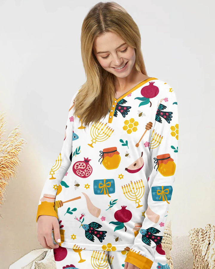 Vorlage Bambus Damen Pyjama Set