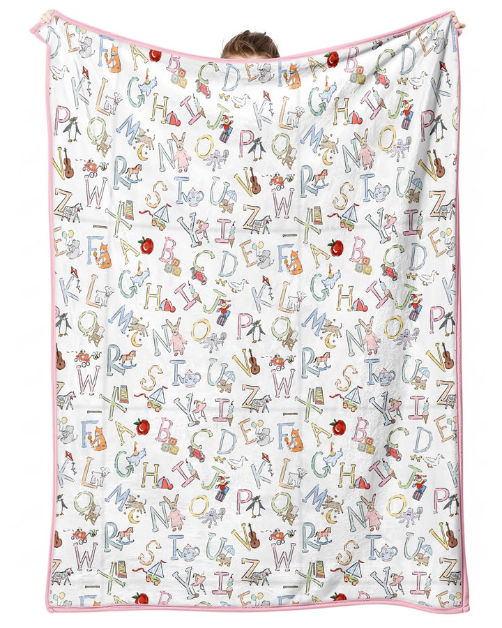 ABC Whimsy Bamboo Blanket