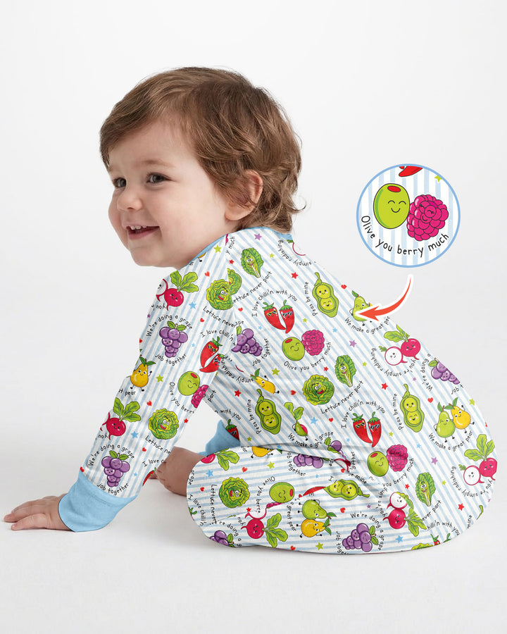 Fruits And Vegetables Love Puns Bamboo Convertible Zippy