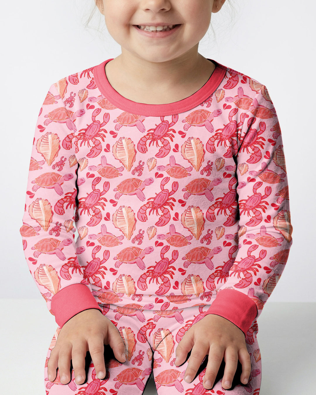 Seaside Sweeties Bamboo Two Piece Long Sleeve Pajama Set