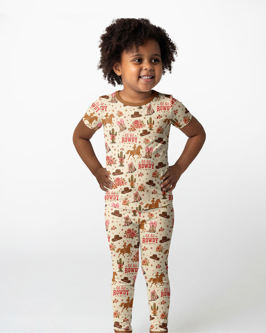 Zweiteiliges, kurzärmliges Pyjama-Set mit Marienkäfern