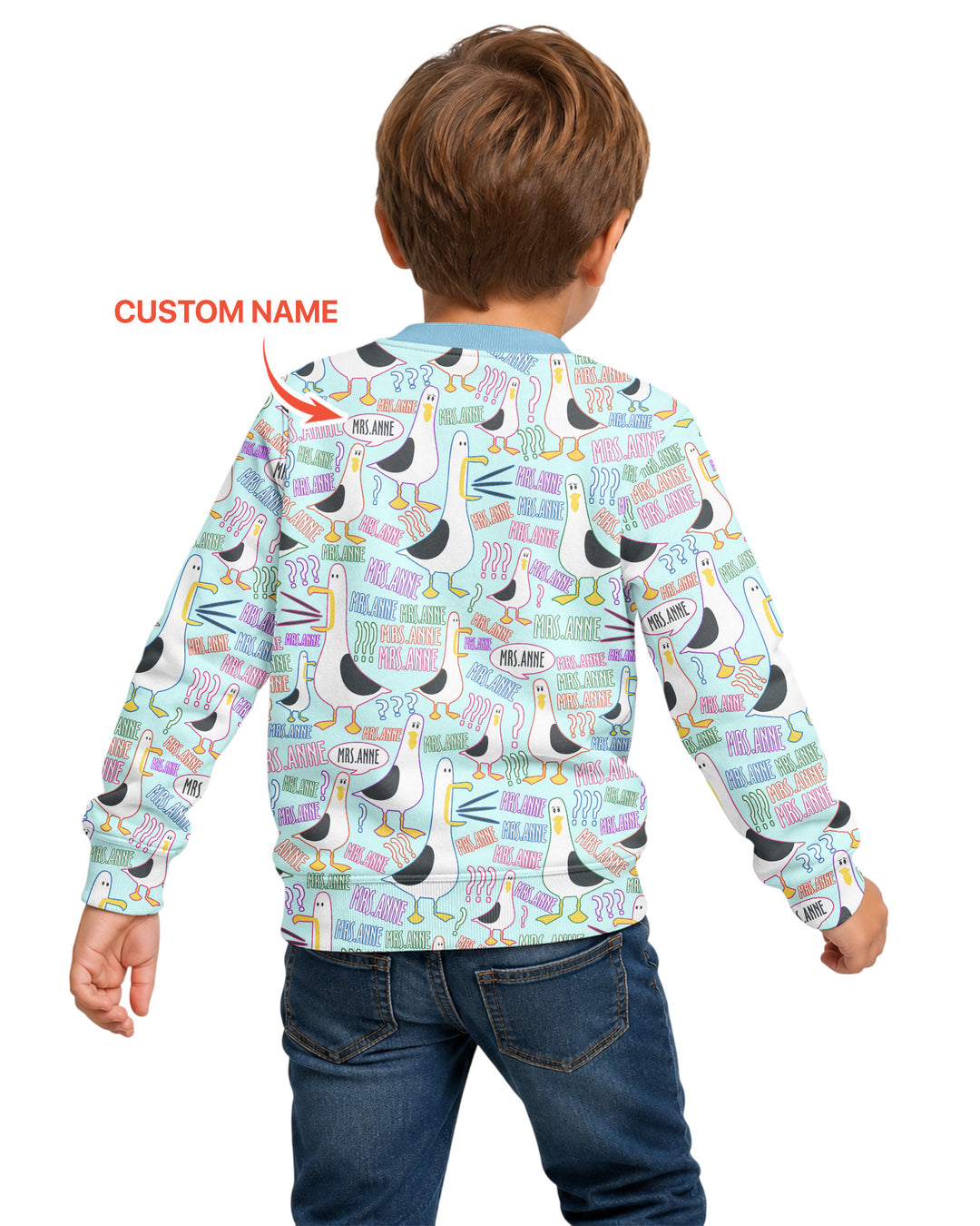 Custom Template Bambus-Rundhals-Sweatshirt