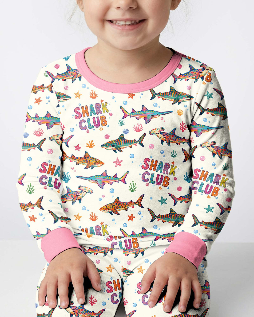 Shark Club Bamboo Two Piece Long Sleeve Pajama Set