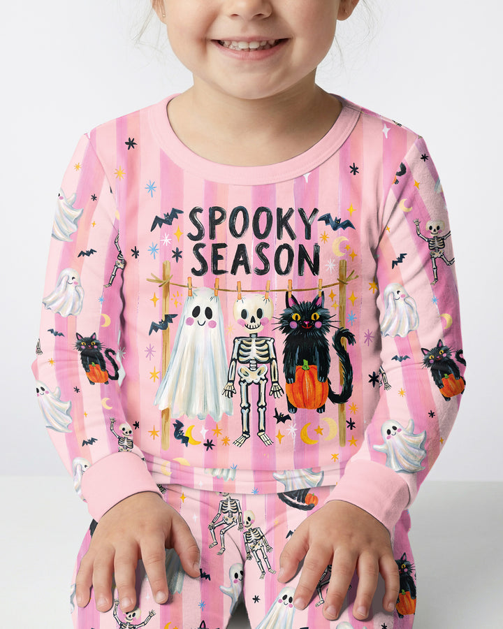 Spooky Season Kids Bamboo Two Piece Long Sleeve Pajama Set