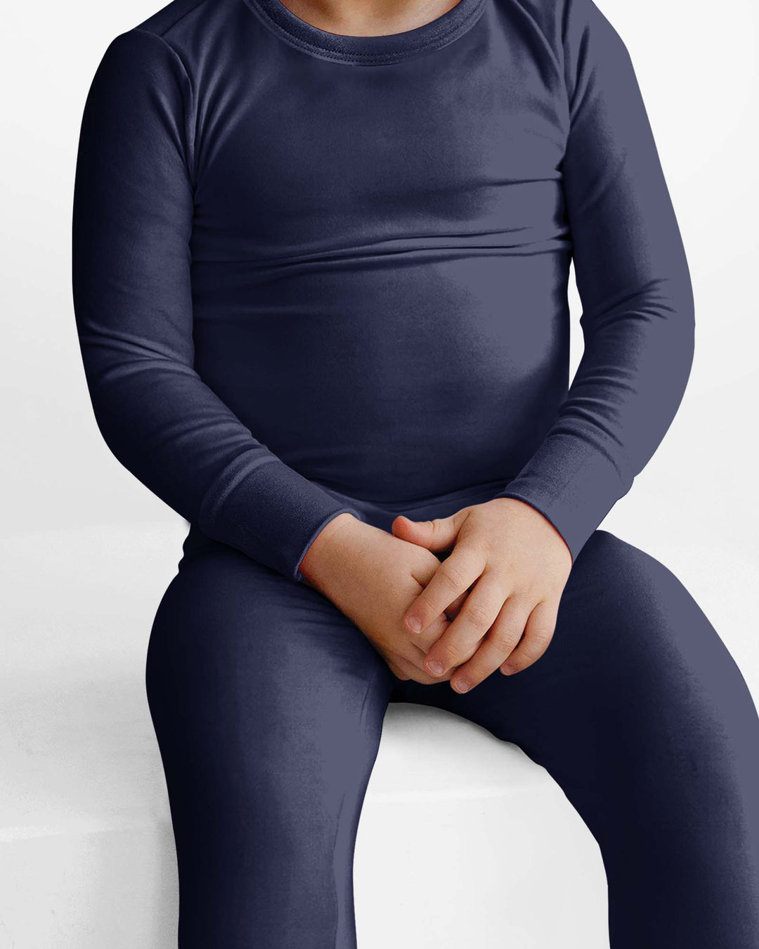 Zweiteiliges Pyjama-Set in Stahlblau