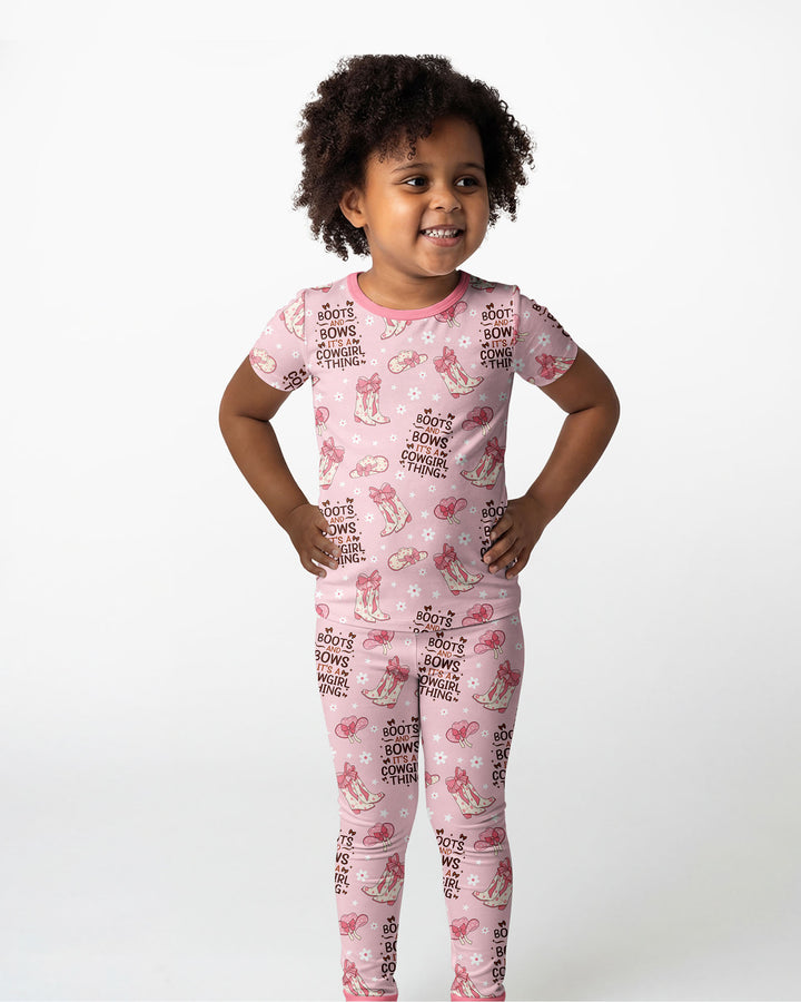 Zweiteiliges, kurzärmliges Pyjama-Set mit Marienkäfern