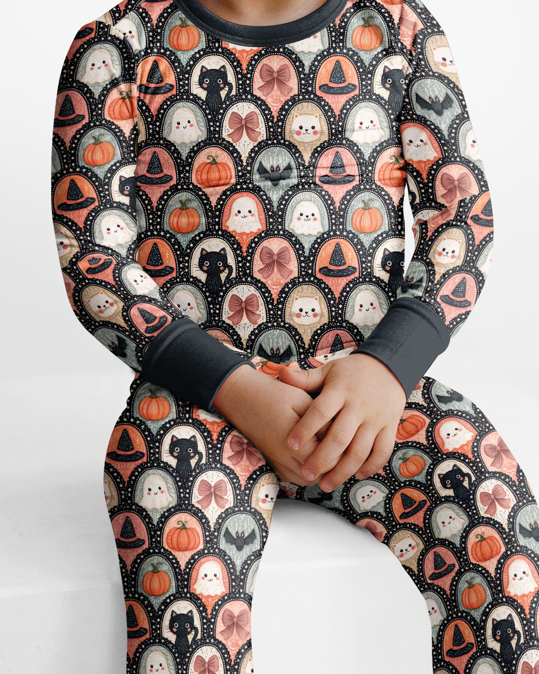 Coquette Halloween Bamboo Two Piece Long Sleeve Pajama Set
