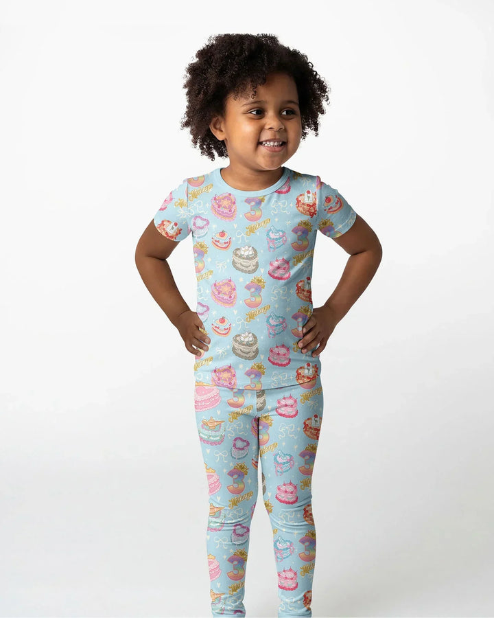 Zweiteiliges, kurzärmliges Pyjama-Set mit Marienkäfern