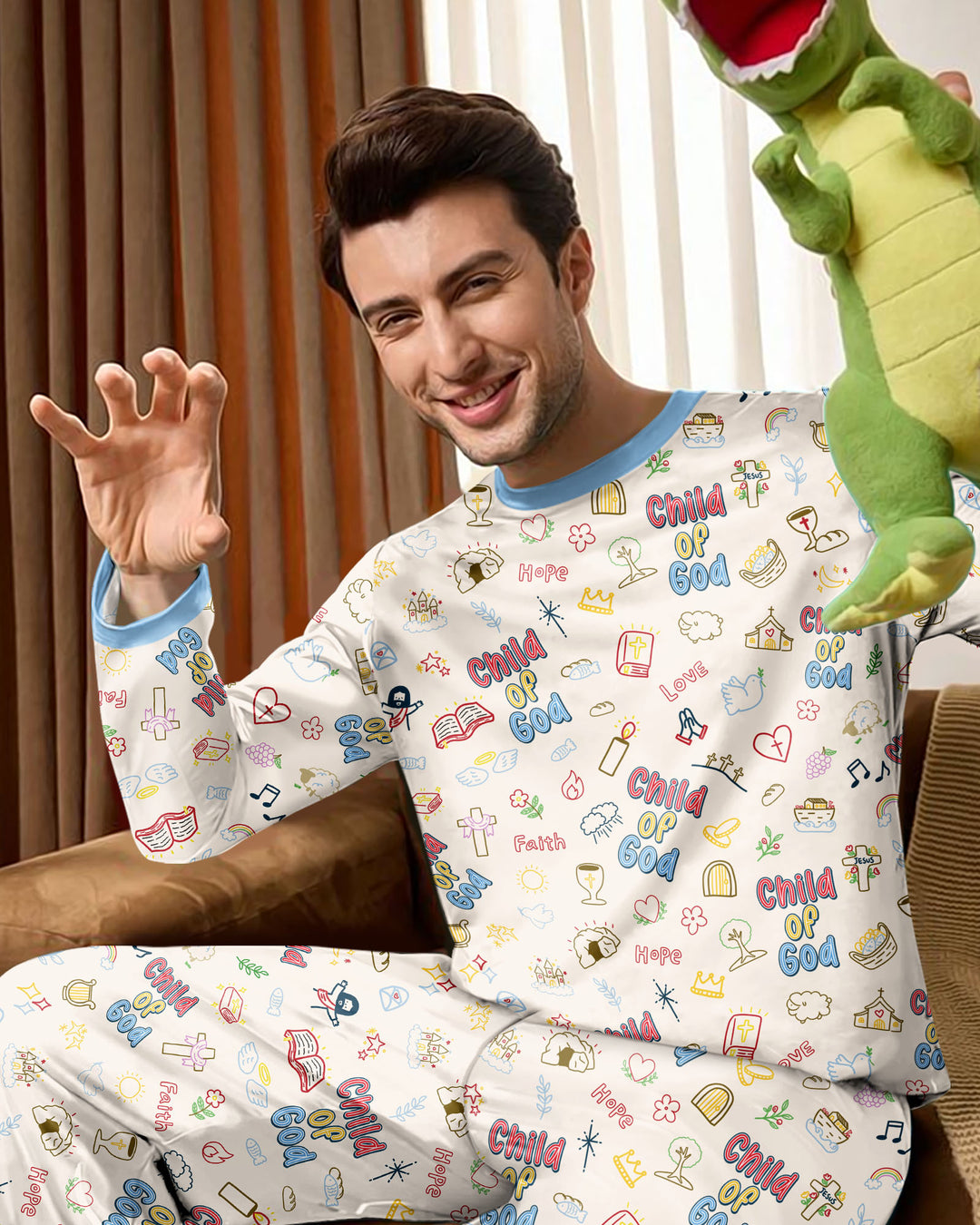 A Child Of God Family Matching Bamboo Men's Pajama Set