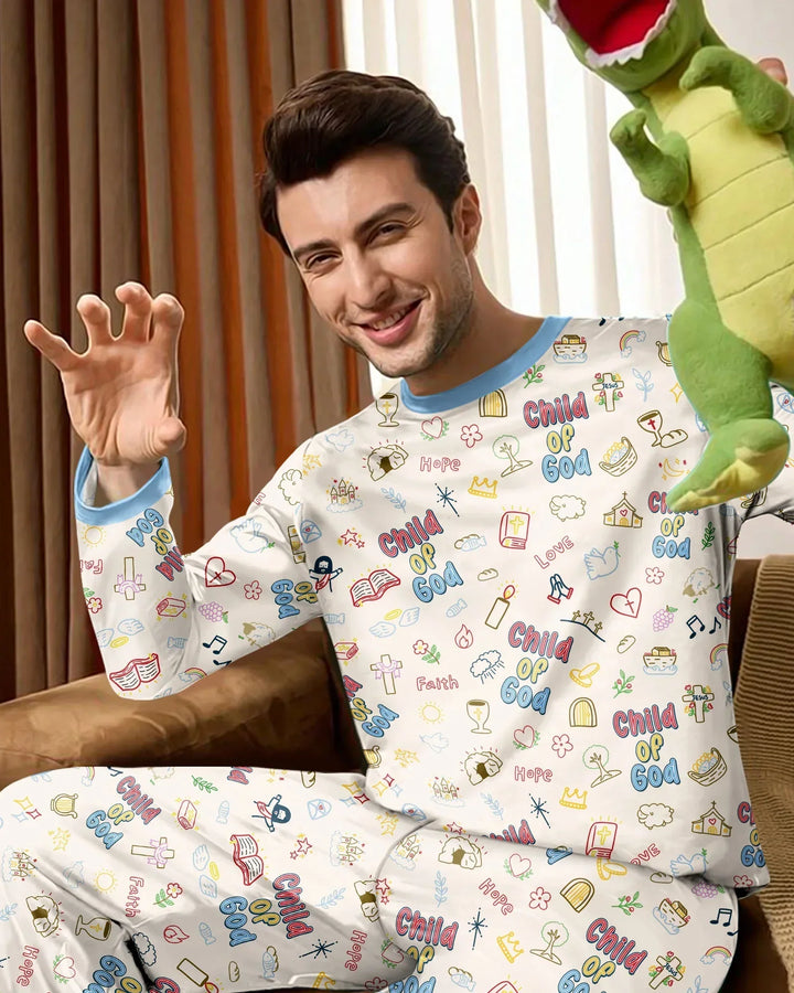 A Child Of God Family Matching Bamboo Men's Pajama Set