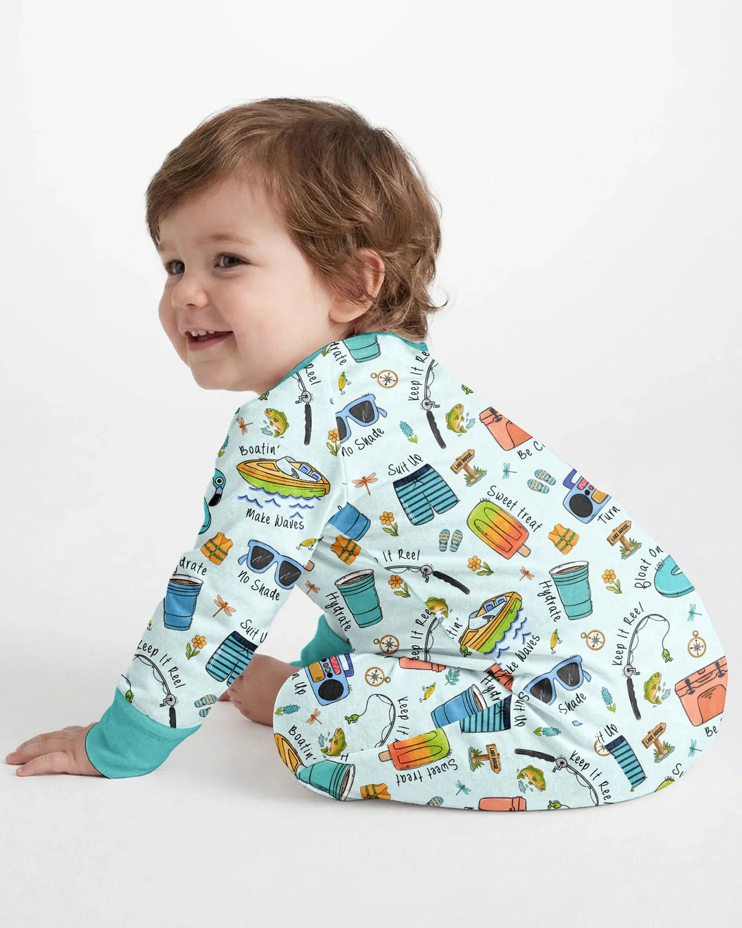 Gerippte Babykleidung mit individuellem Foto - Weich &amp; Skizzenhaft