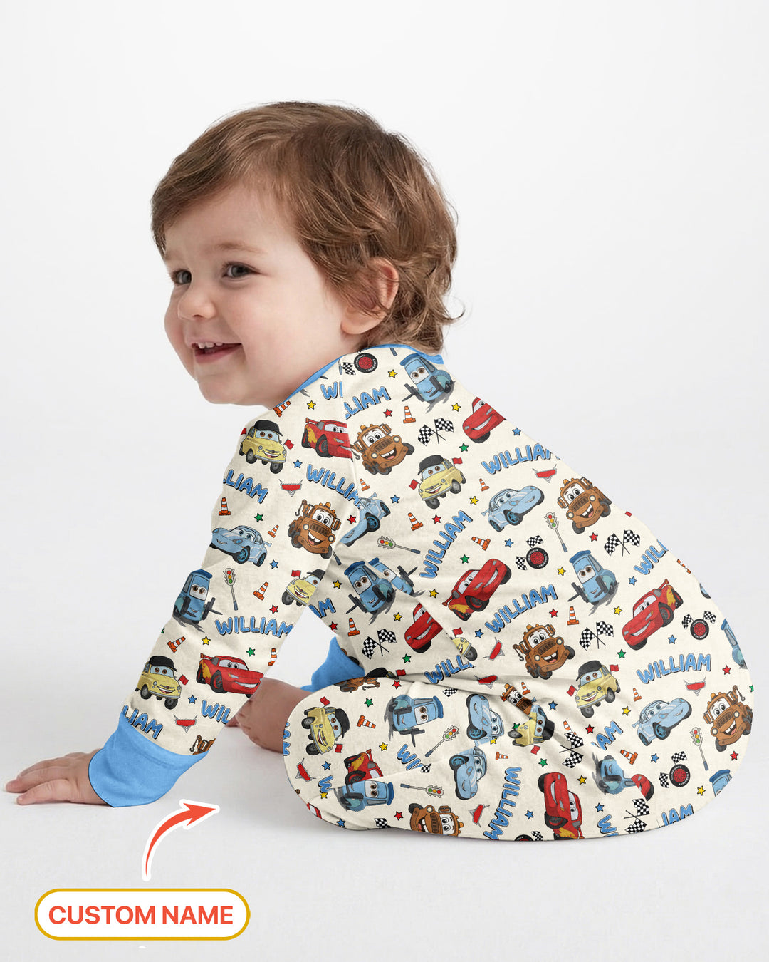 Gerippte Babykleidung mit individuellem Foto - Weich &amp; Skizzenhaft