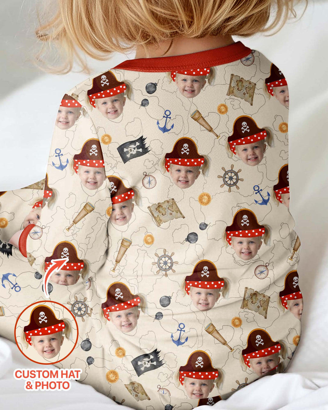 Gerippte Babykleidung mit individuellem Foto - Weich &amp; Skizzenhaft
