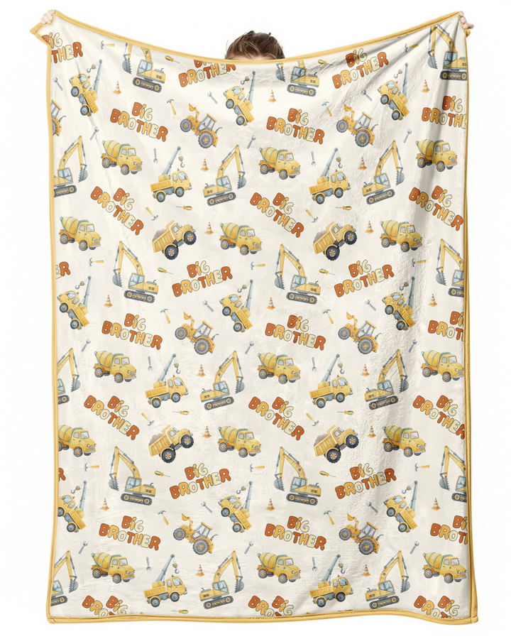 Custom Construction Matching Sibling Bamboo Blanket