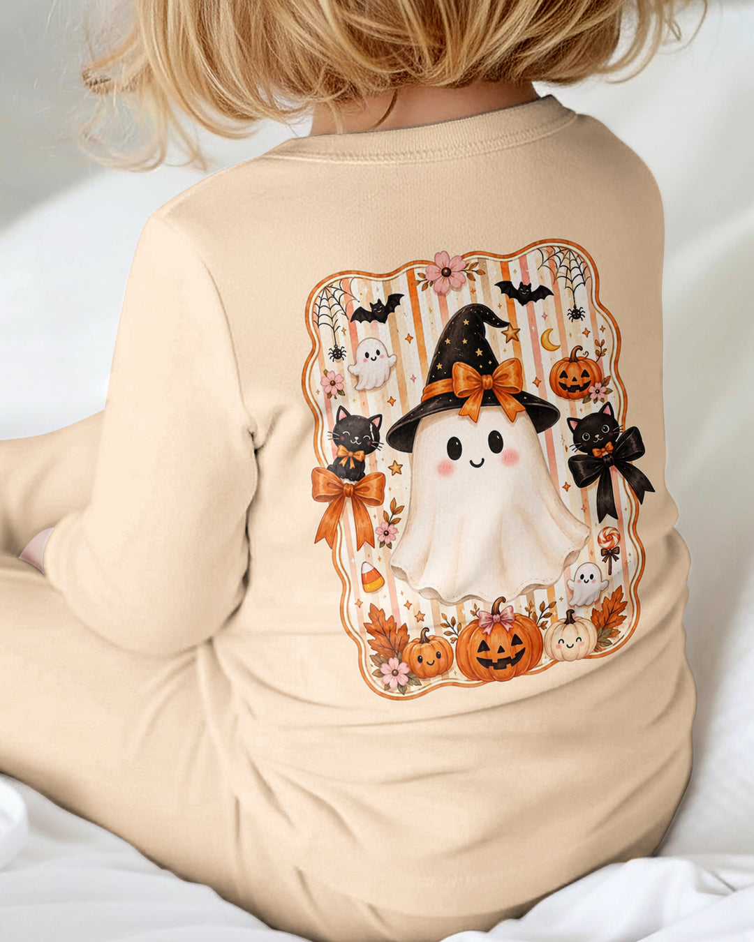 Personalized First Halloween Ghost Bamboo Convertible Zippy