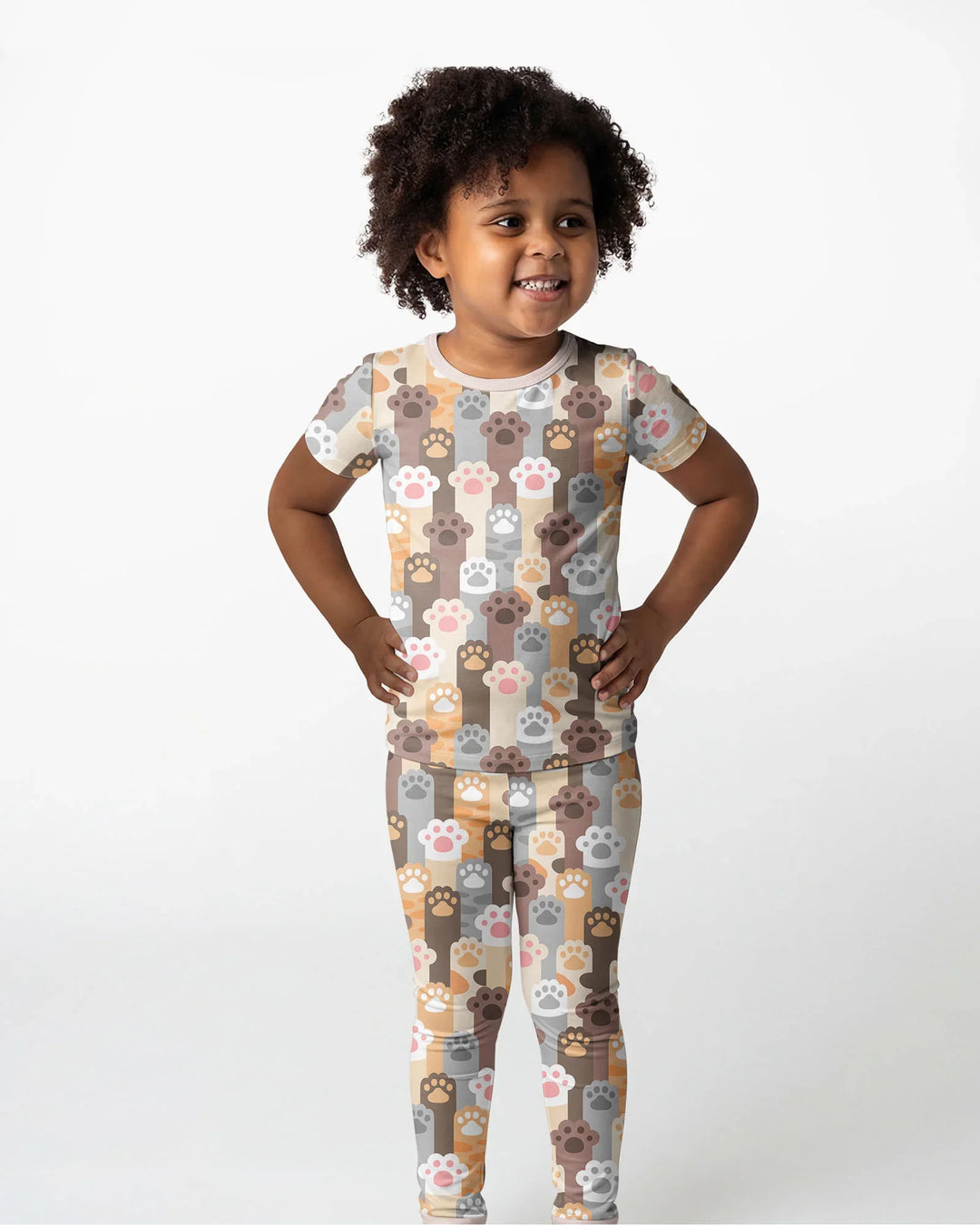 Zweiteiliges, kurzärmliges Pyjama-Set mit Marienkäfern
