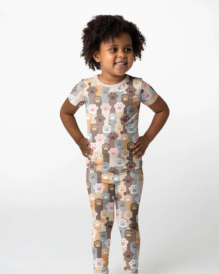 Zweiteiliges, kurzärmliges Pyjama-Set mit Marienkäfern