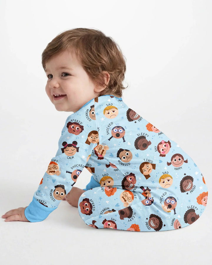 Gerippte Babykleidung mit individuellem Foto - Weich &amp; Skizzenhaft