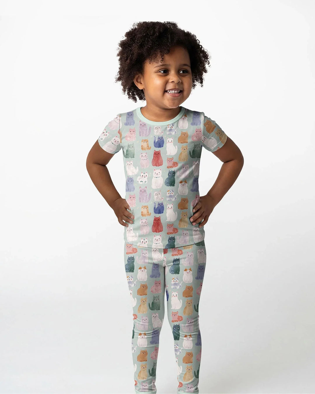 Zweiteiliges, kurzärmliges Pyjama-Set mit Marienkäfern