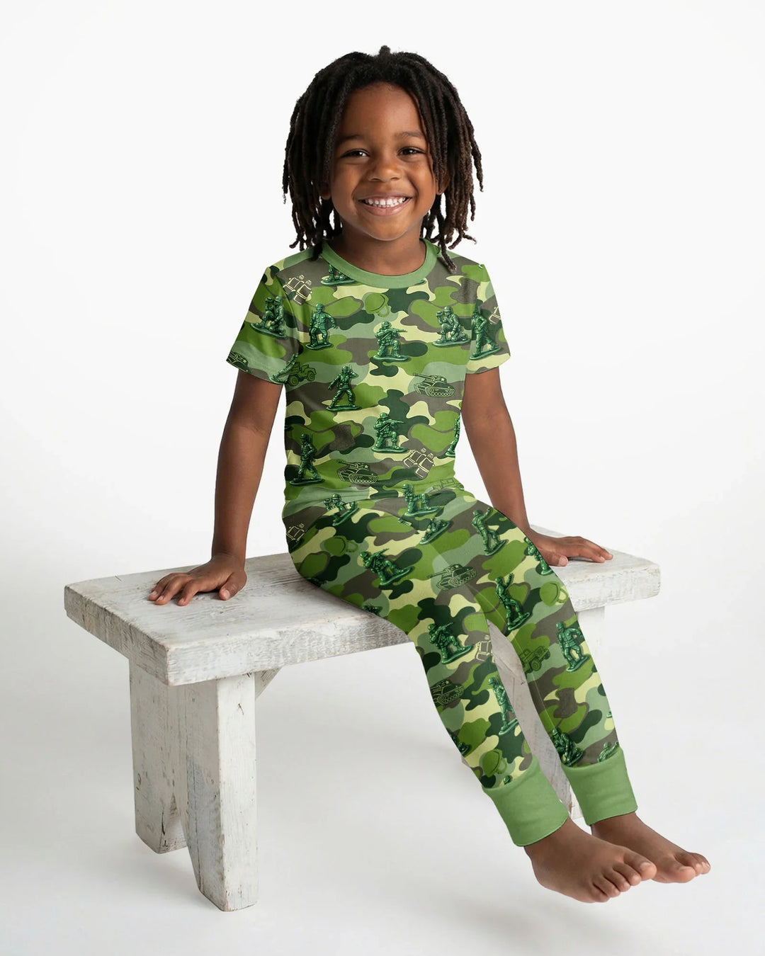 Zweiteiliges, kurzärmliges Pyjama-Set mit Marienkäfern