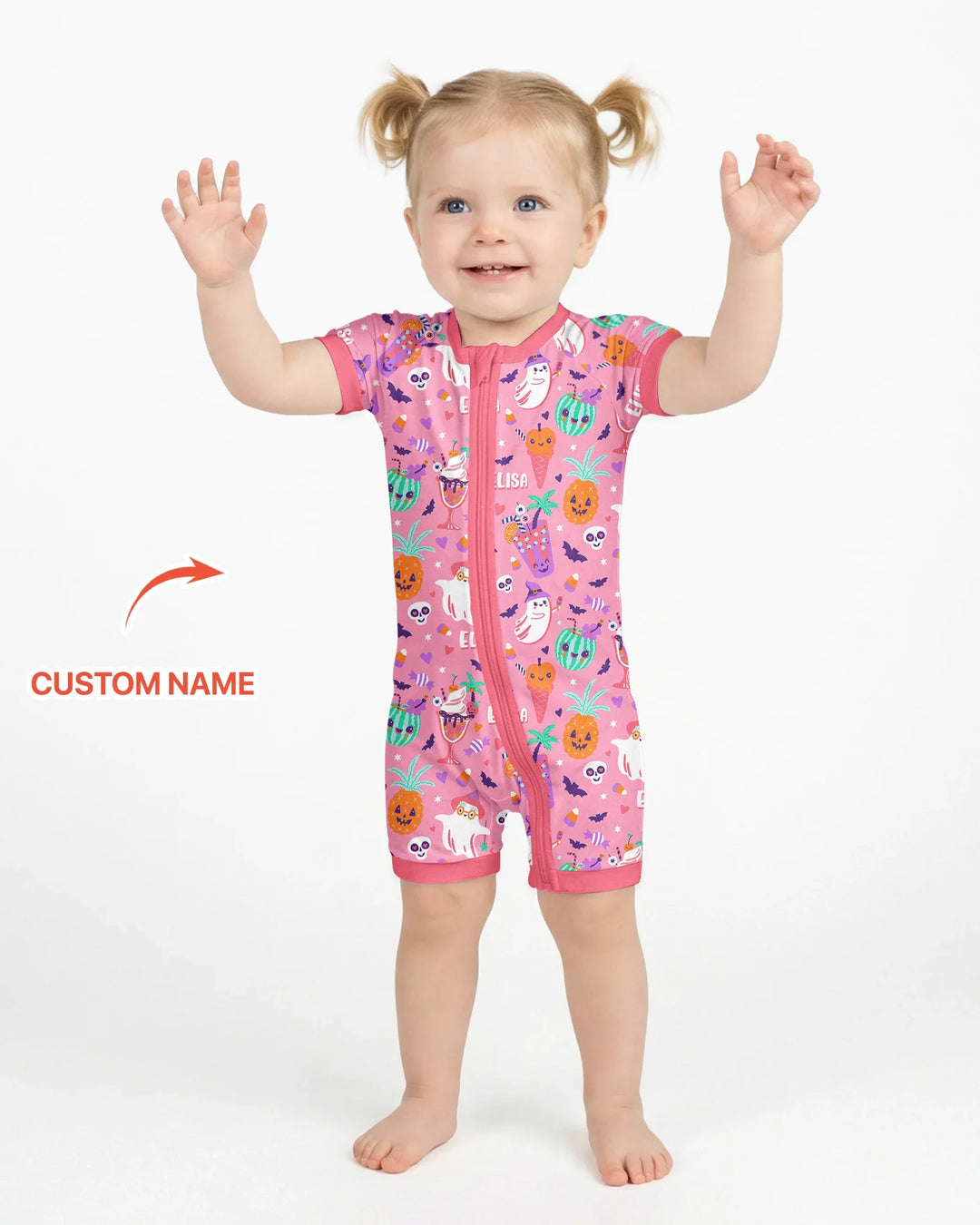 Summerween Doodles Bamboo Shorty Zippy