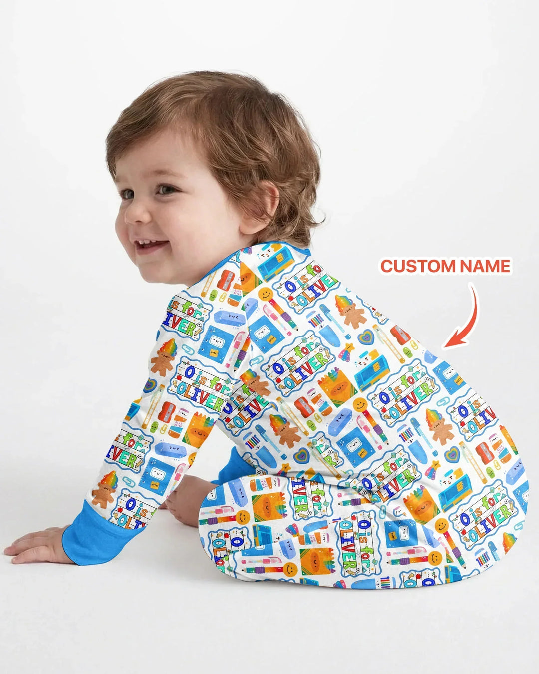 Gerippte Babykleidung mit individuellem Foto - Weich &amp; Skizzenhaft