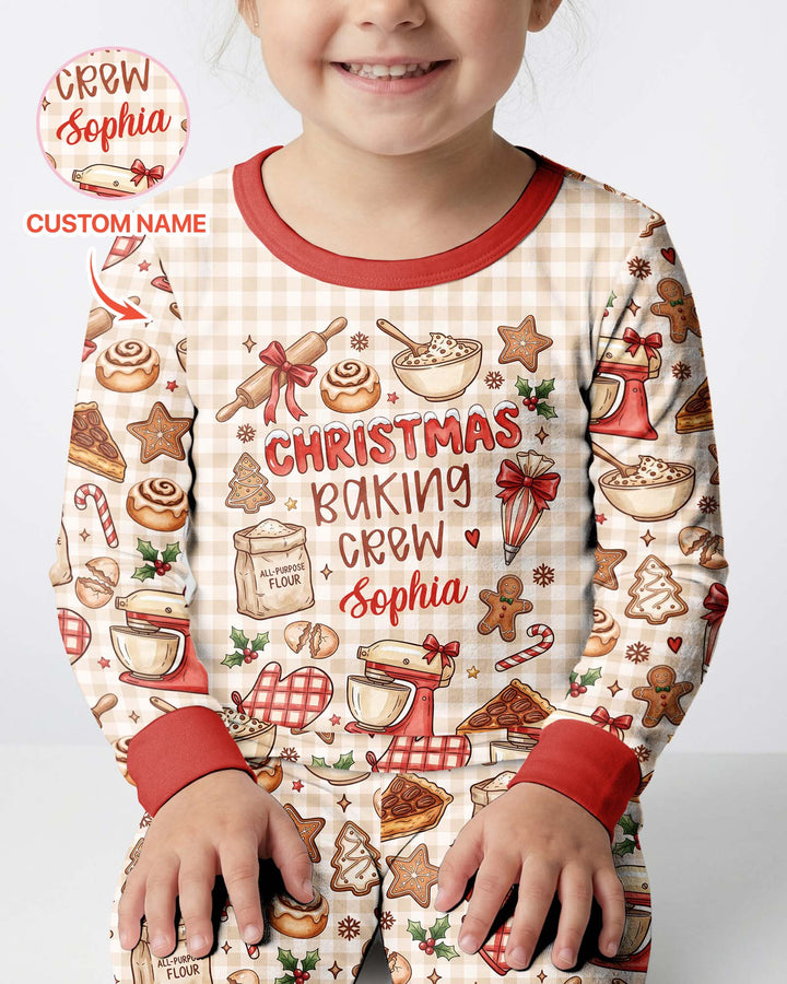 Christmas Baking Crew Bamboo Two Piece Long Sleeve Pajama Set