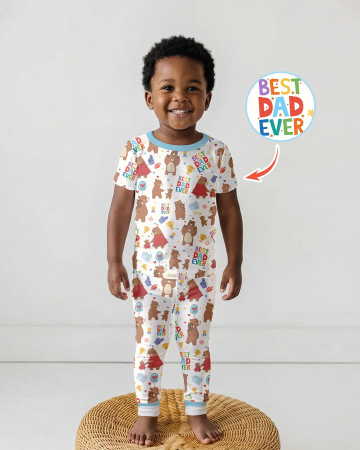 Zweiteiliges, kurzärmliges Pyjama-Set mit Marienkäfern