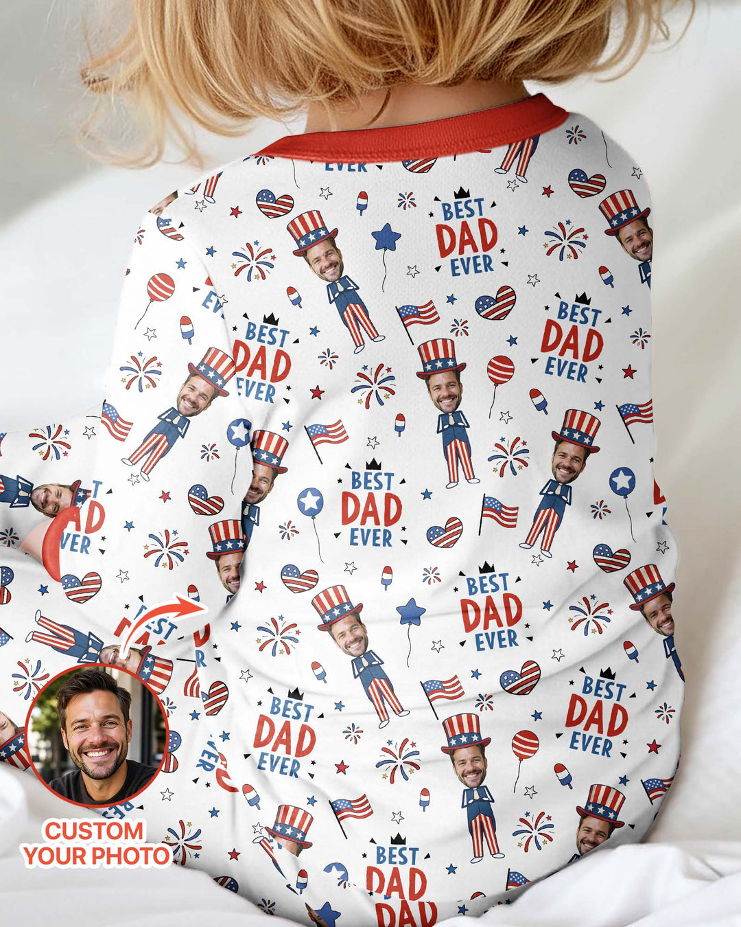 Gerippte Babykleidung mit individuellem Foto - Weich &amp; Skizzenhaft