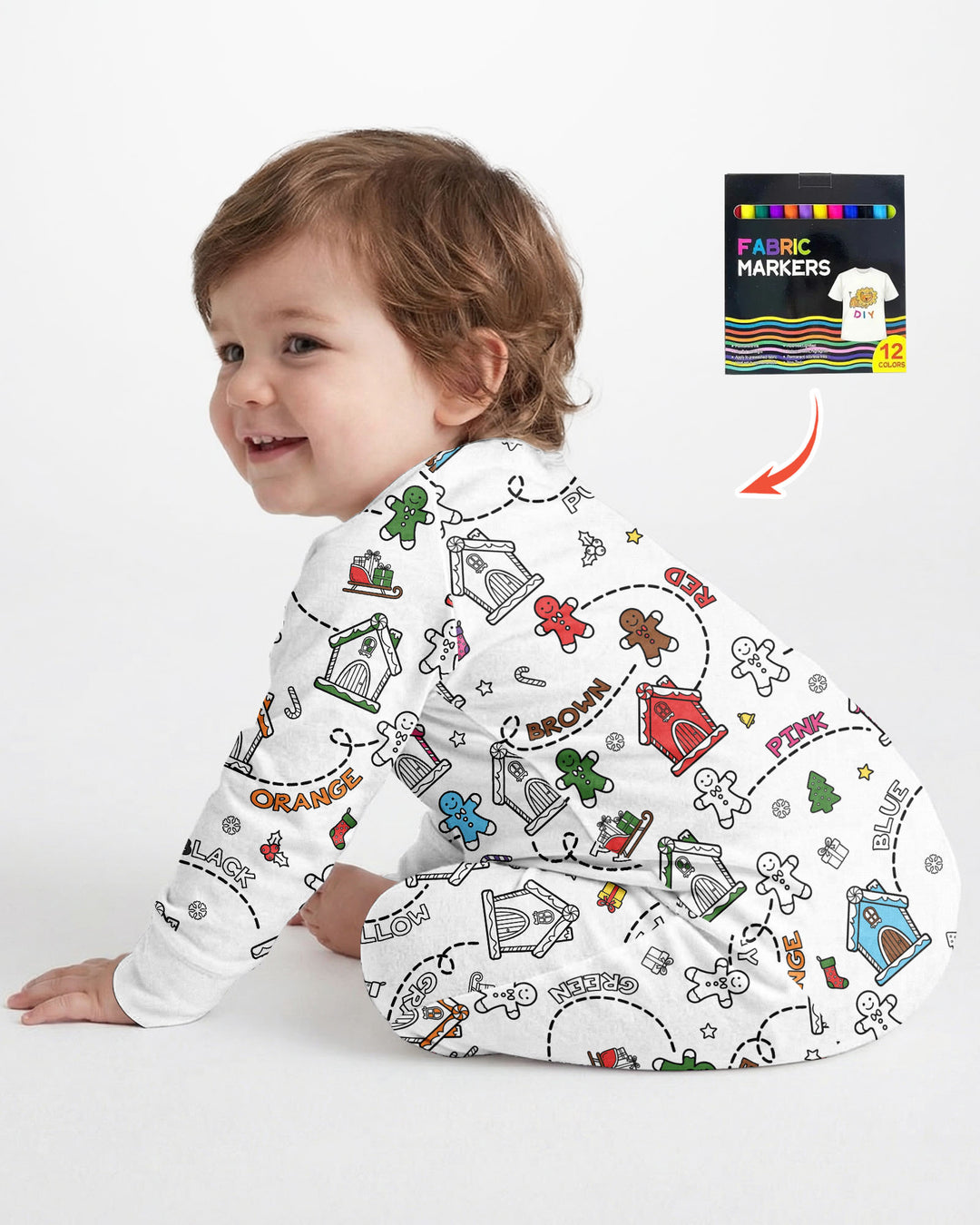 Colorable Matching Color Gingerbread Bamboo Convertible Zippy