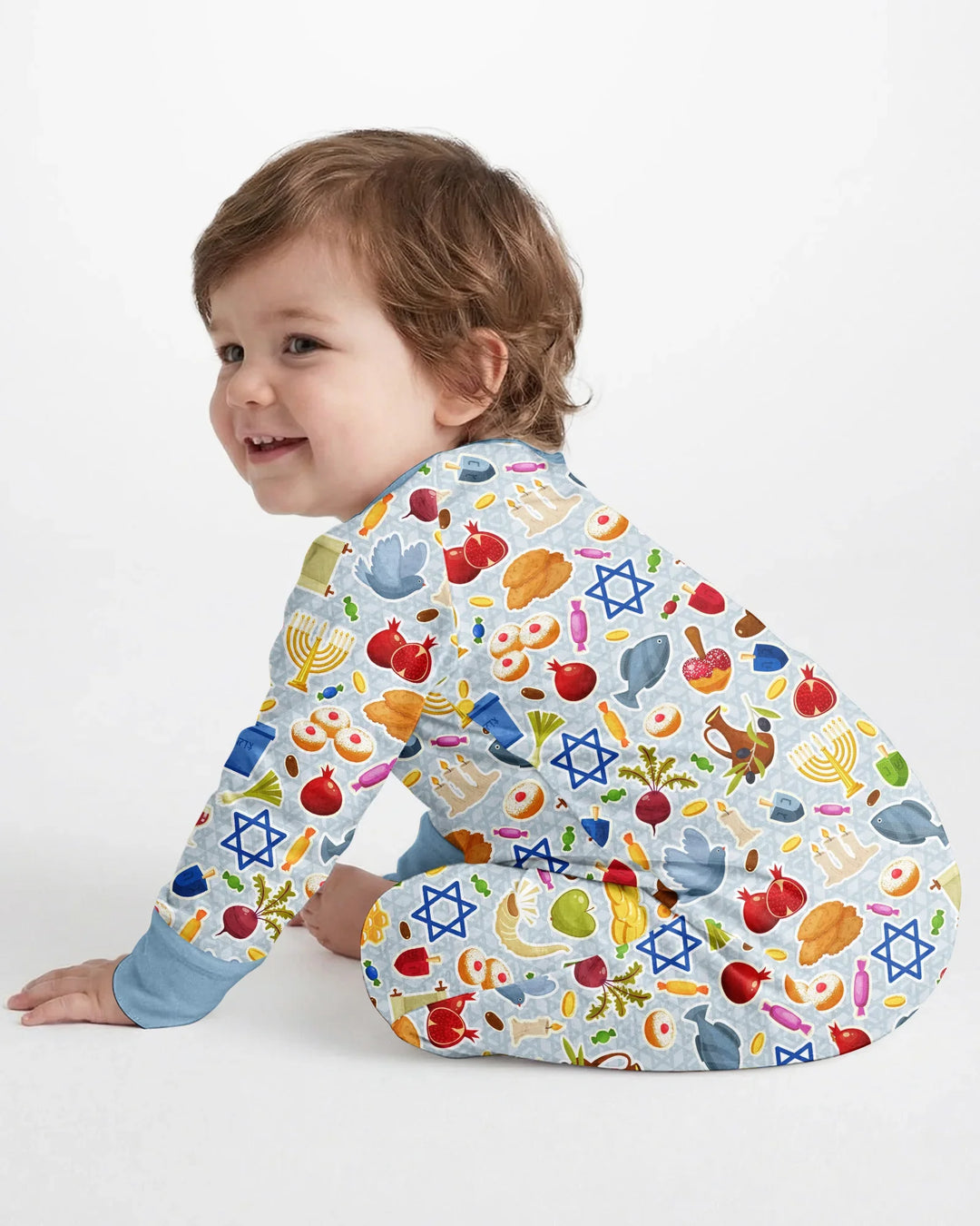 Gerippte Babykleidung mit individuellem Foto - Weich &amp; Skizzenhaft
