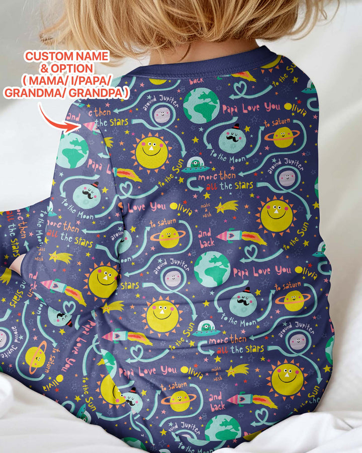 Love to the Moon and Back  Bamboo Convertible Zippy