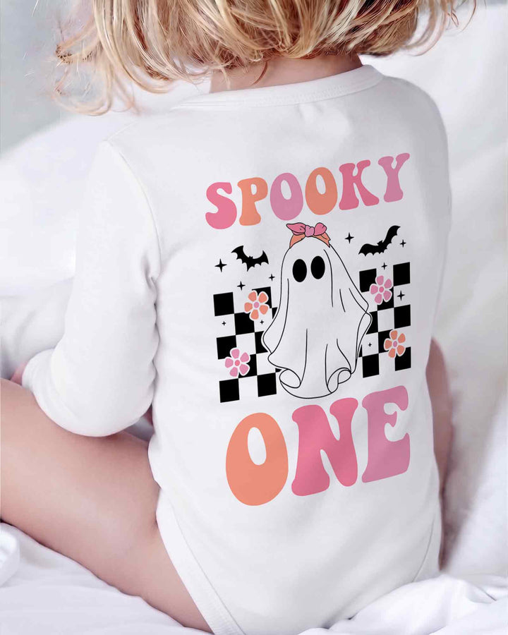 Personalized Spooky One Bamboo Bodysuit
