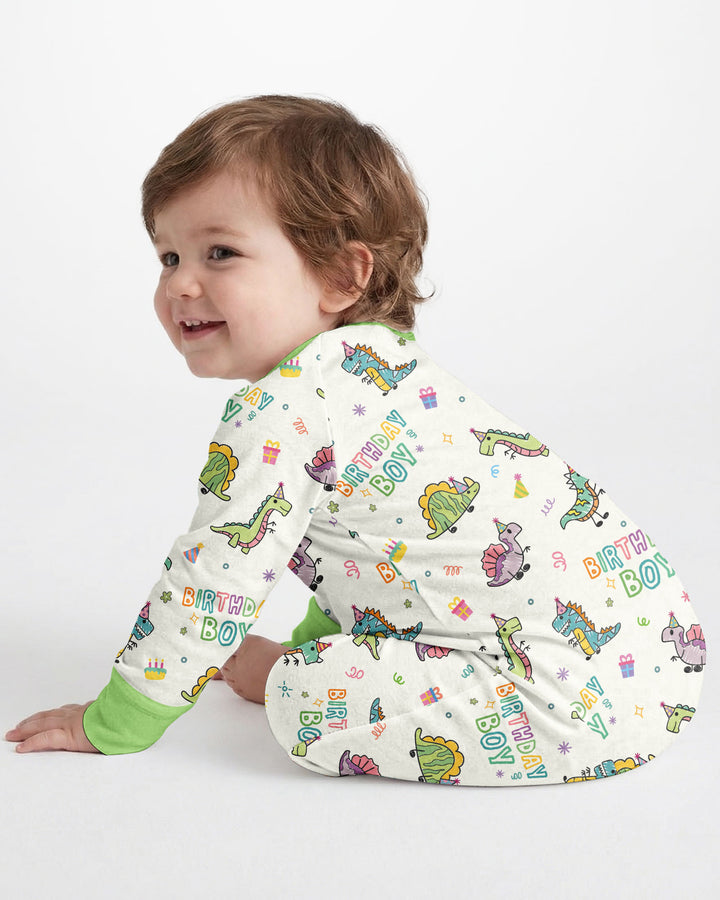 Dino Birthday Boy Bamboo Convertible Zippy