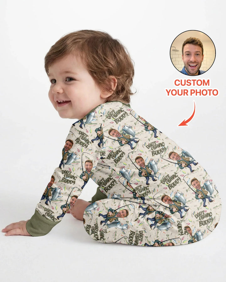 Gerippte Babykleidung mit individuellem Foto - Weich &amp; Skizzenhaft