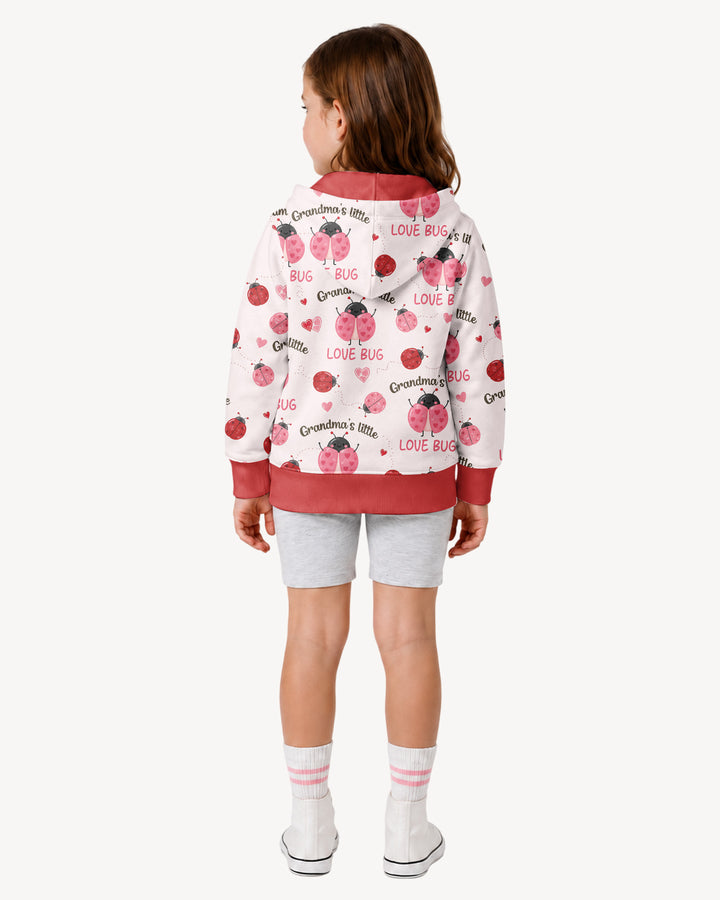 Grandma's Little Love Bug Bamboo Zip Hoodie