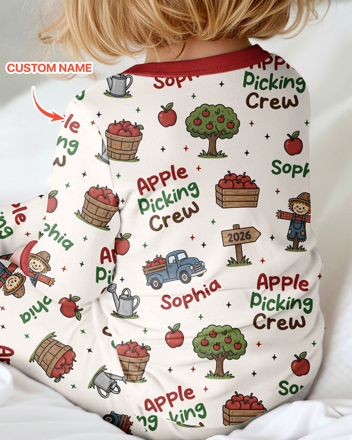 Custom Name Apple Picking Crew Bamboo Convertible Zippy
