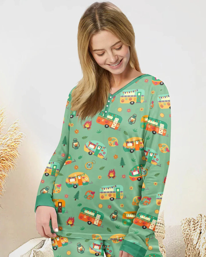 Happy Little Camper Women Pajama Set