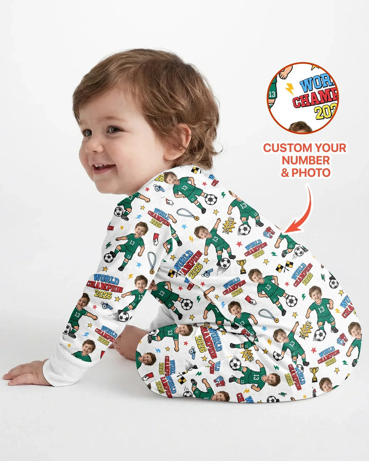 Gerippte Babykleidung mit individuellem Foto - Weich &amp; Skizzenhaft