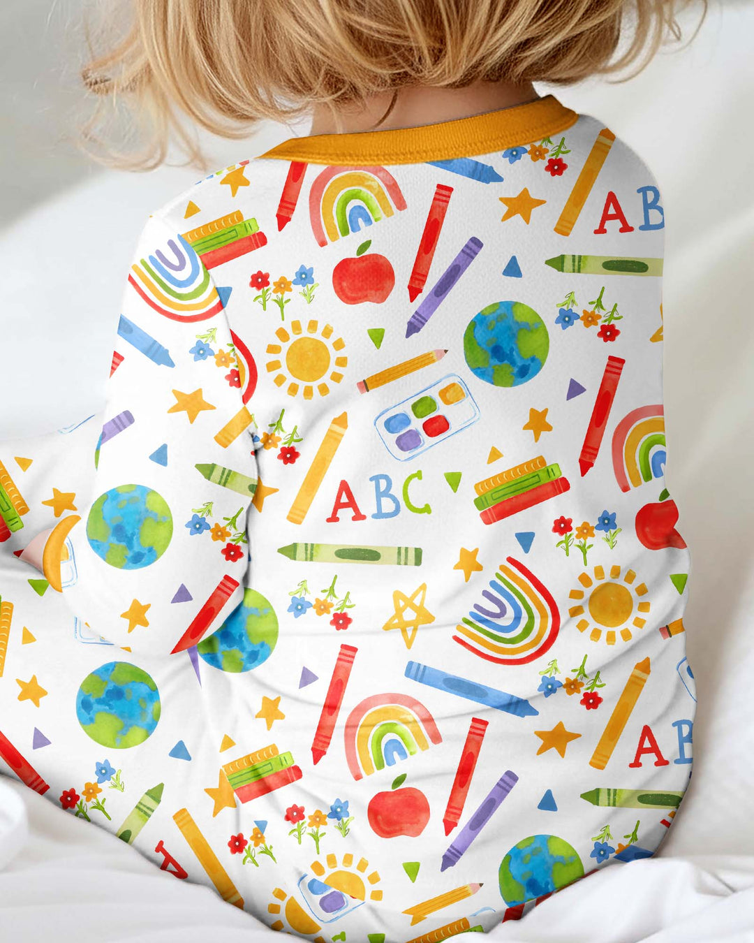 Gerippte Babykleidung mit individuellem Foto - Weich &amp; Skizzenhaft
