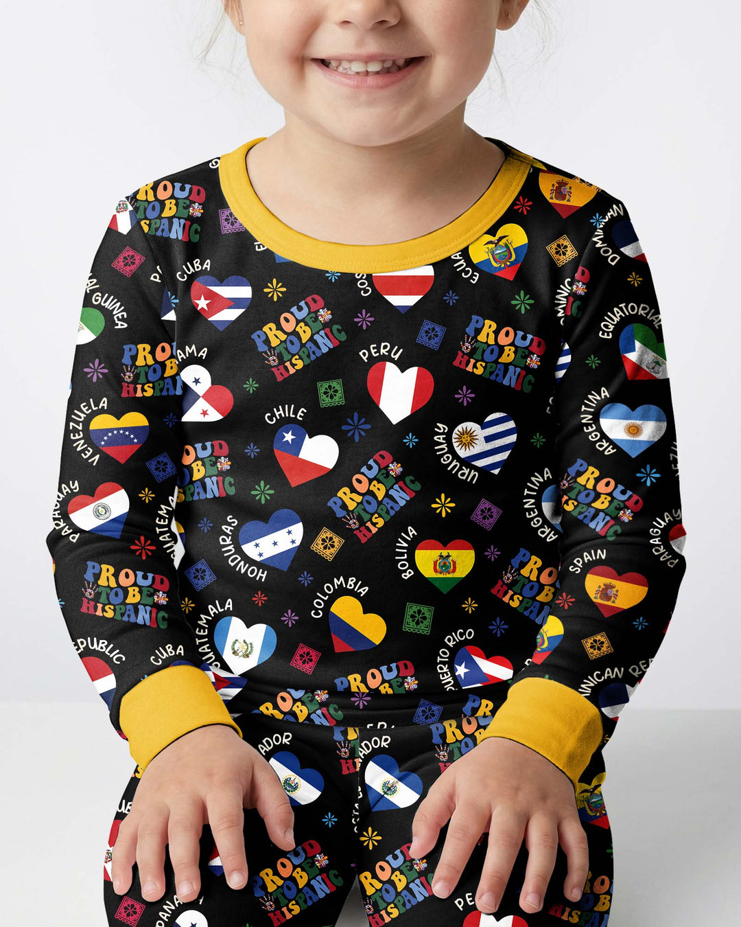 Proud To Be Hispanic Bamboo Two Piece Long Sleeve Pajama Set