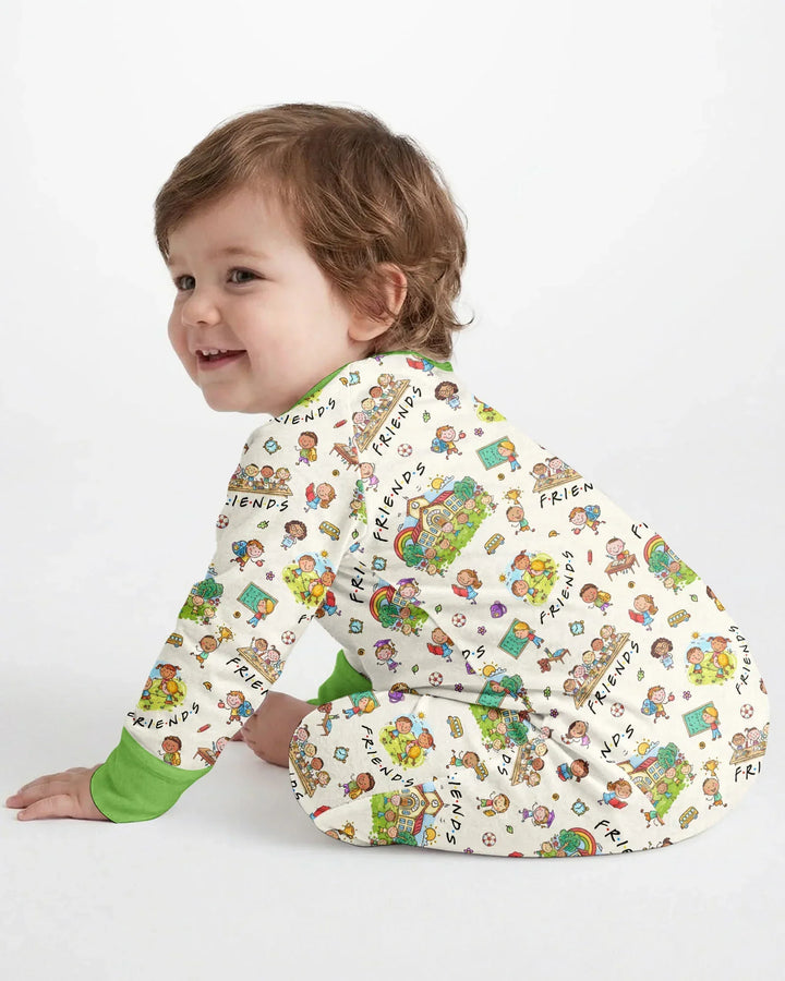 Gerippte Babykleidung mit individuellem Foto - Weich &amp; Skizzenhaft