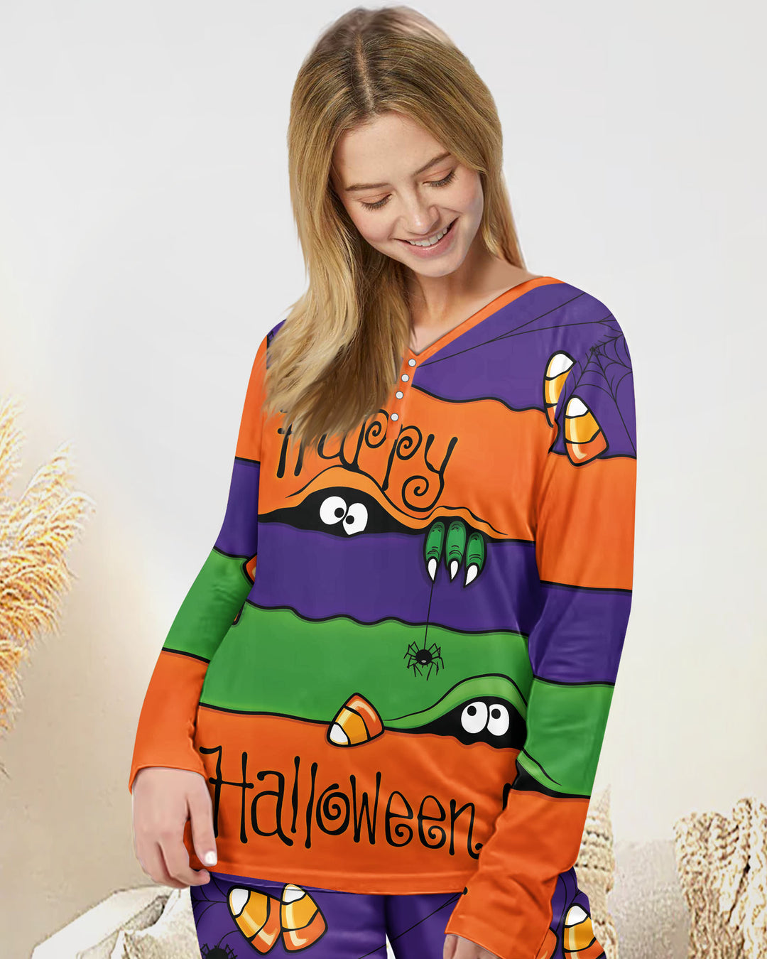 Happy Halloween Bamboo Women Pajama Set