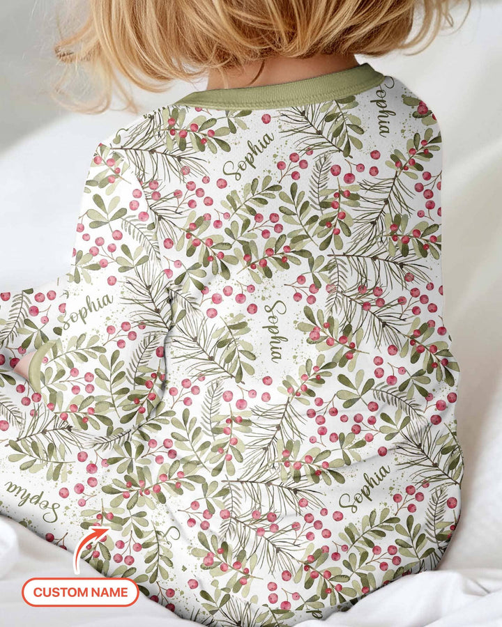 Custom Name Birth Month Flowers Bamboo Convertible Zippy