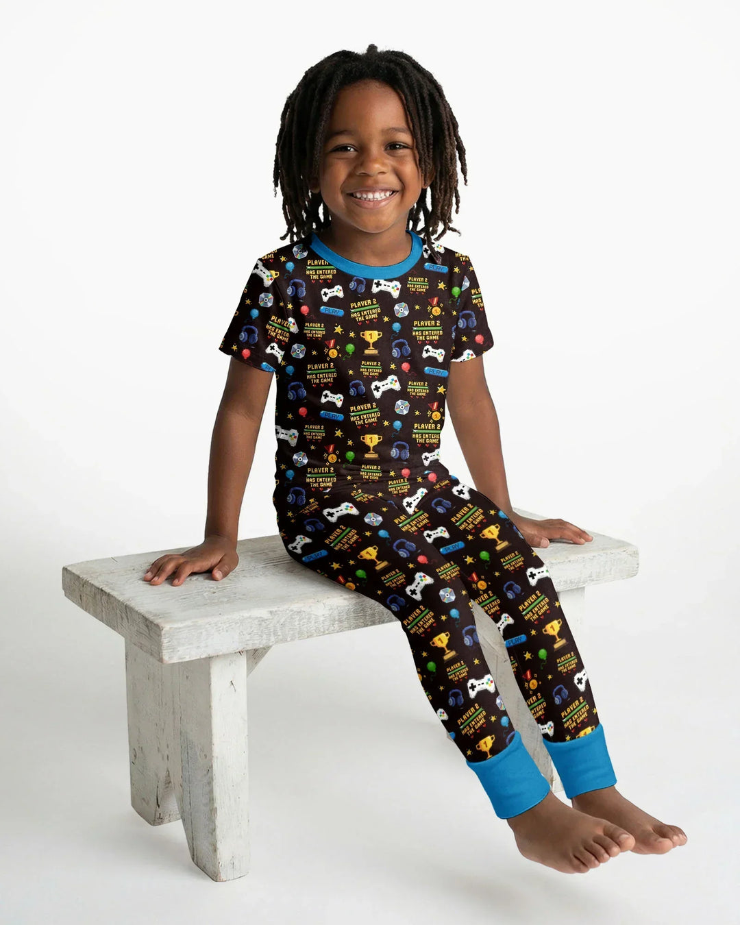 Zweiteiliges, kurzärmliges Pyjama-Set mit Marienkäfern
