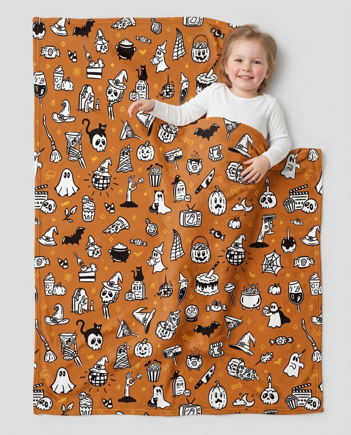 Spooky Season Bamboo Blanket