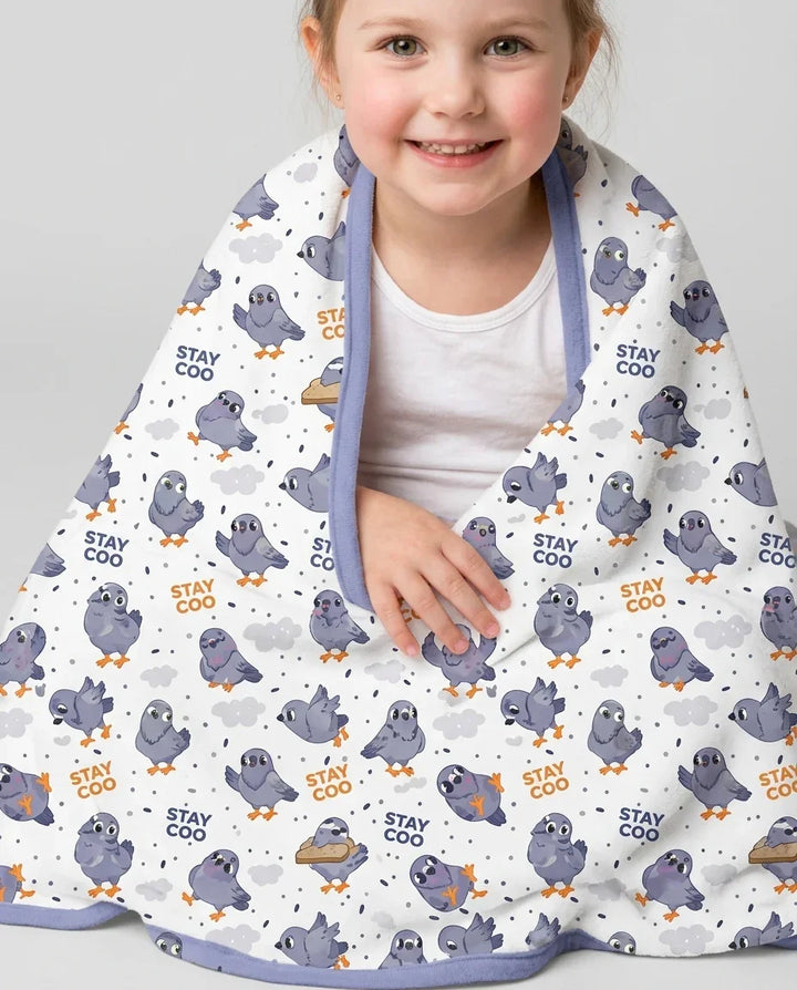 Pigeon Stay Coo Bamboo Blanket