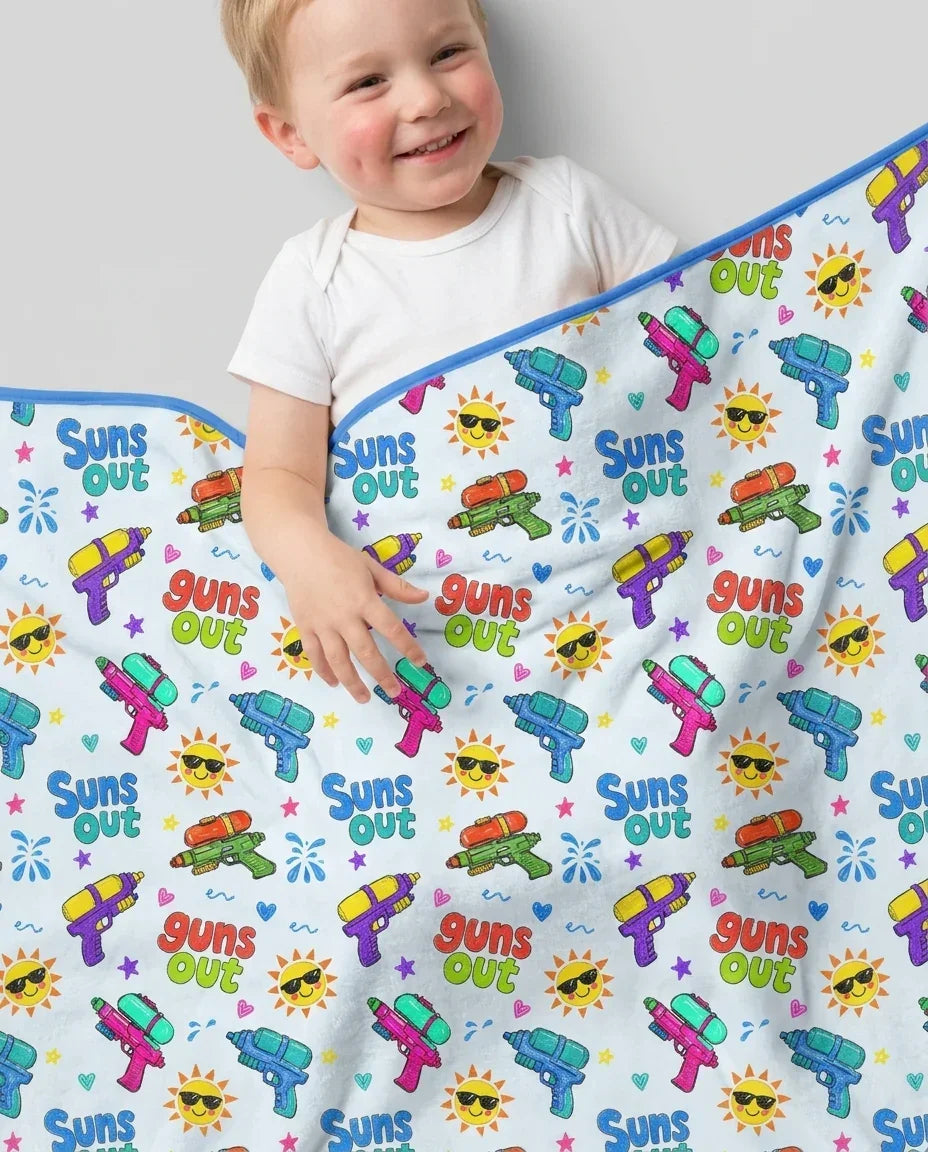 Sun Out Guns Out Bamboo Blanket